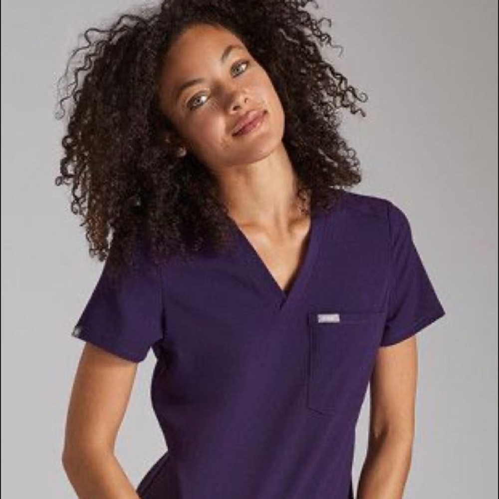 FIGS Purple Catarina Top & Zamora Pant Set